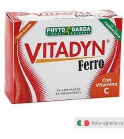 Vitadyn Ferro integratore con vitamina C 20 compresse effervescenti