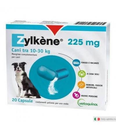 Zylkene Cani complemento alimentare utile per il benessere dell'animale 20 capsule