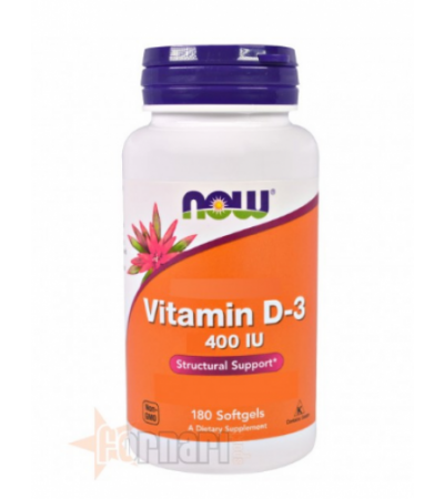 NOW FOODS VITAMINA D-3 400IU 180 PERLE