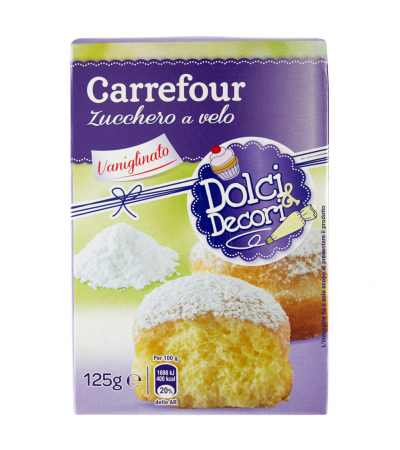 Carrefour Dolci & Decori Zucchero a velo Vanigliato 125 g