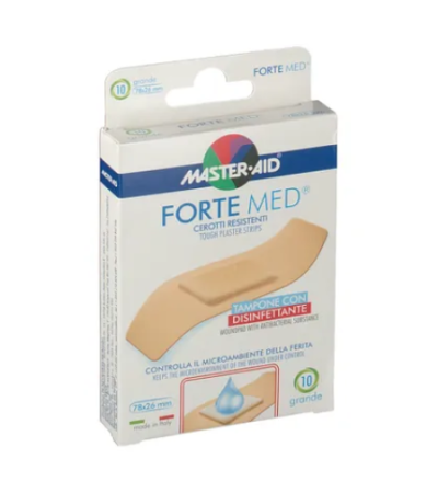 Master-Aid® Forte Med® 78 x 26 mm Grande Tampone con disinfettante